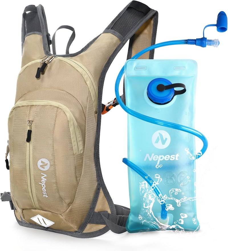 Nepest Hydration Pack Backpack for Women & Men, Lightweight Water Backpack with 2L Water Bladder for Hiking Cycling Running Biking - Image 1
